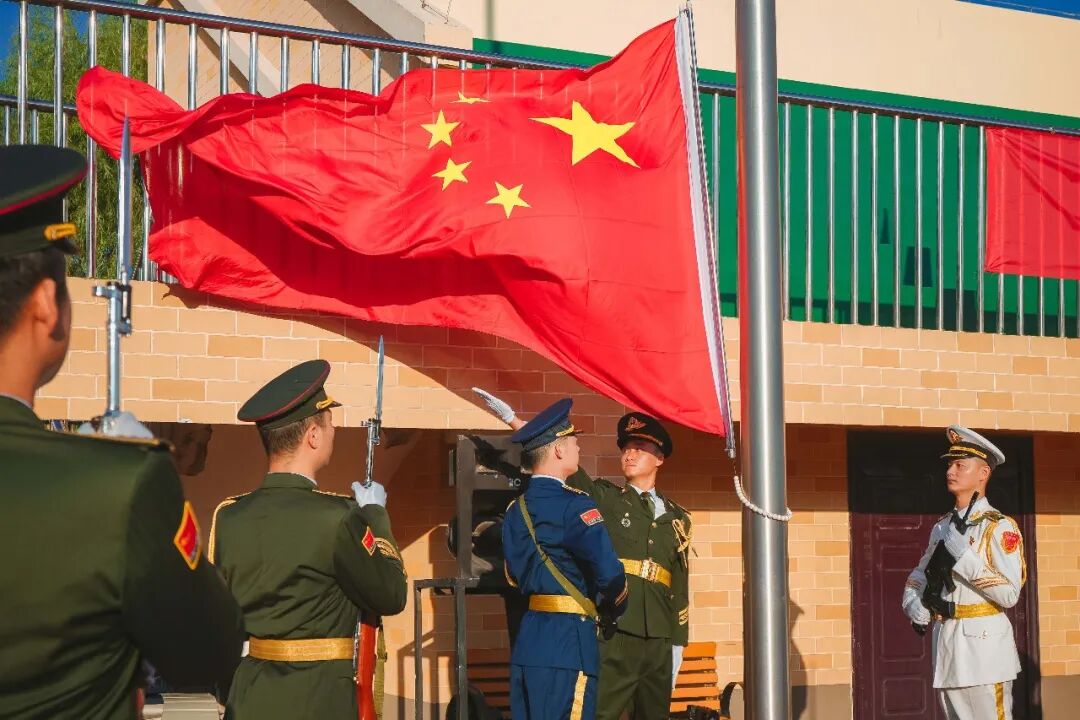 升旗仪式现场